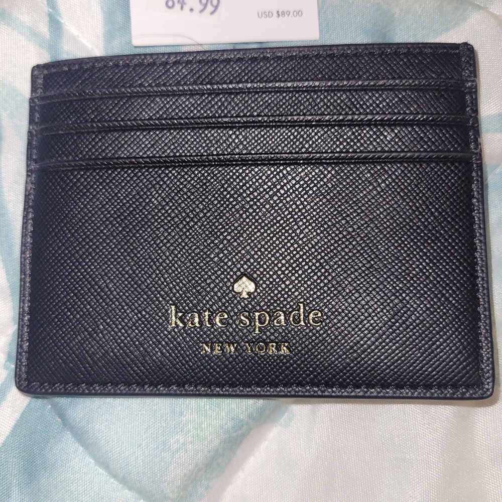 Kate Spade Midnight Black Credit Card Holder